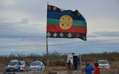 Una balanza judicial Mapuche